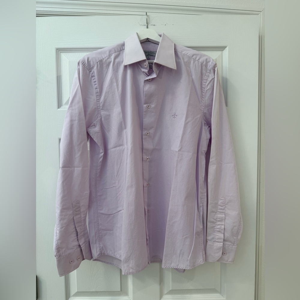 Purple Crisp Dress Shirt for Formal Occasions